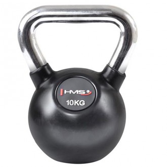 Kettlebell s chromovou rukojetí HMS 10 kg