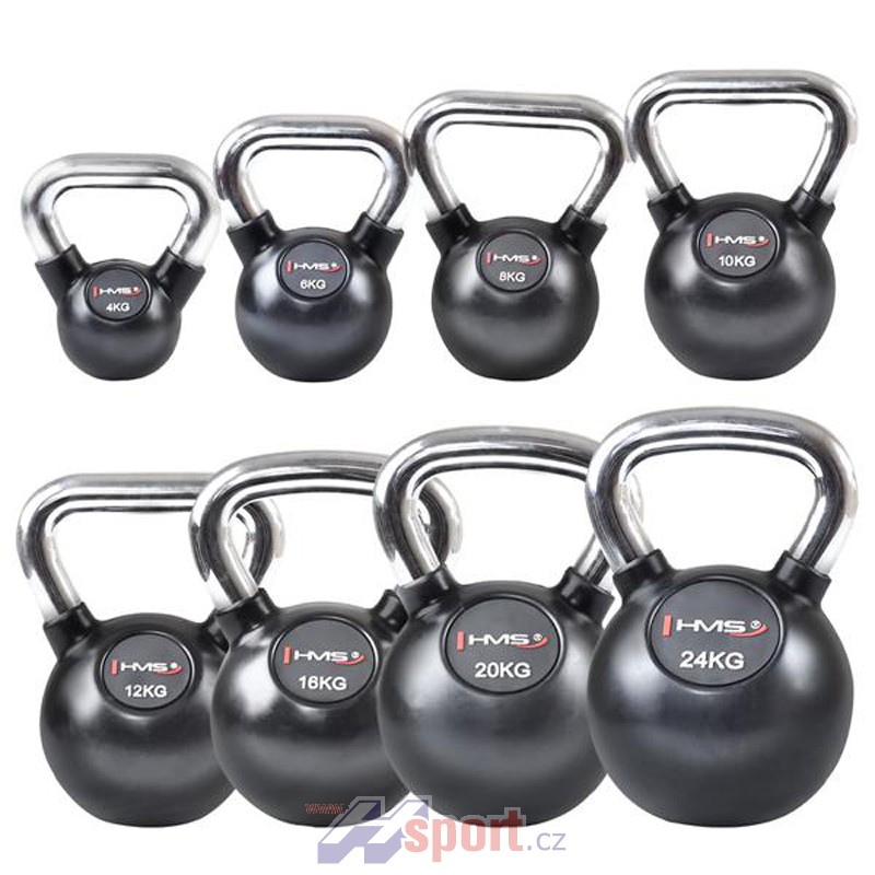 Kettlebell s chromovou rukojetí HMS 20 kg