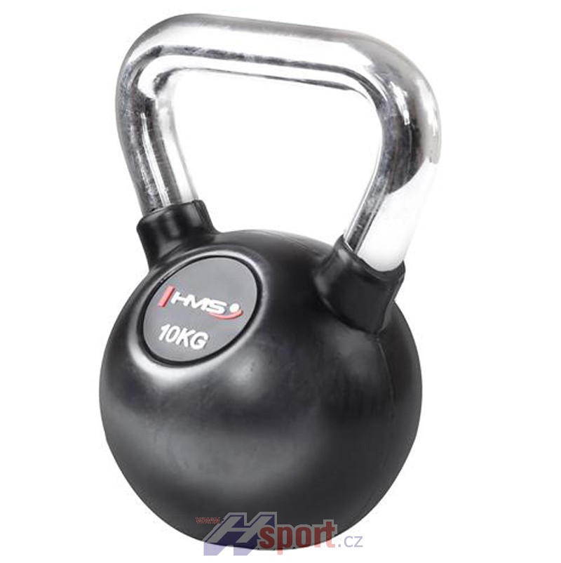 Kettlebell s chromovou rukojetí HMS 10 kg