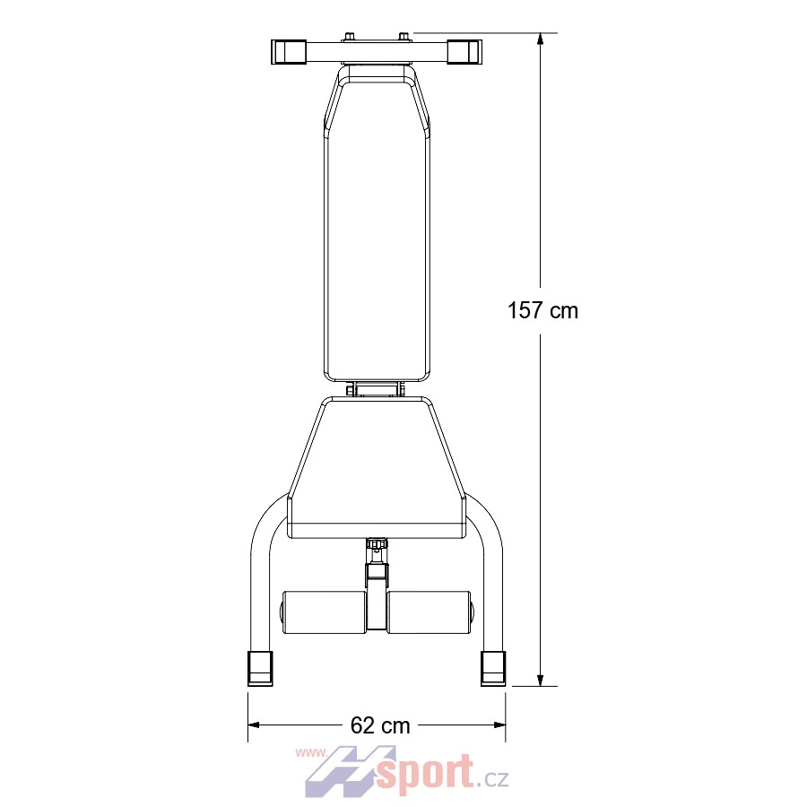 Nastavitelná posilovací lavice Body Craft F602