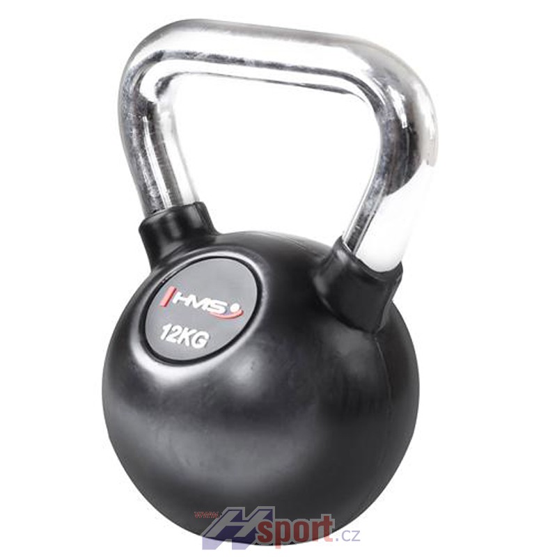Kettlebell s chromovou rukojetí HMS 12 kg