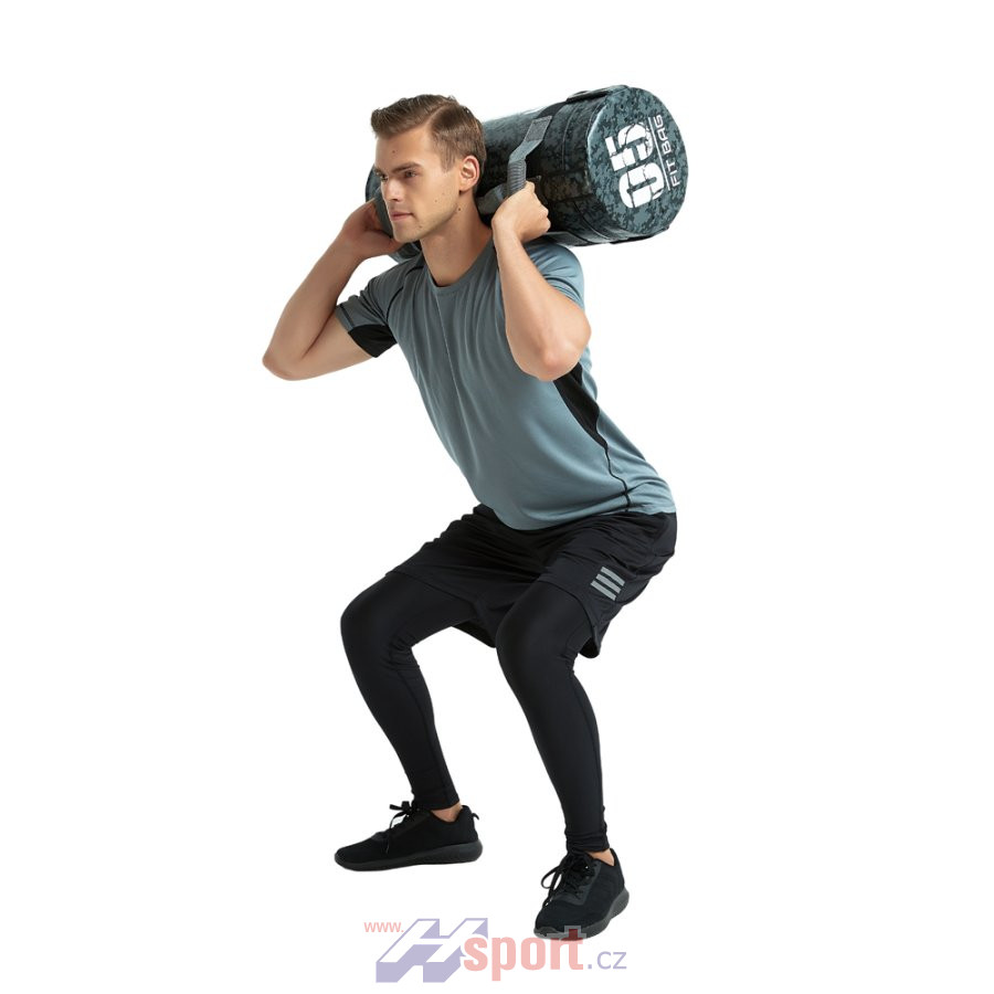 Posilovací vak s úchopy inSPORTline FitBag Camu 30 kg