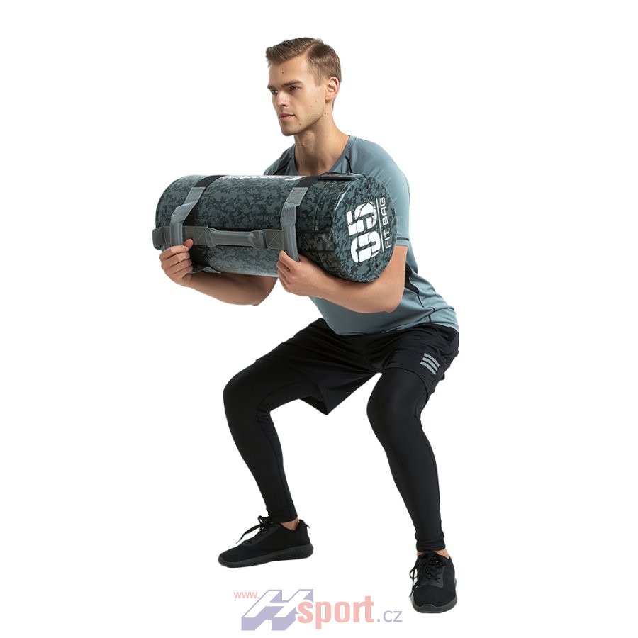 Posilovací vak s úchopy inSPORTline FitBag Camu 30 kg