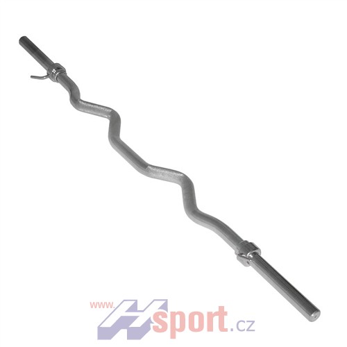 Obouruční osa Exclusive EZ biceps hladká 30/1250 - chrom,nikl
