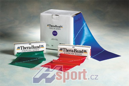 Posilovací guma TheraBand 45,5 m červená