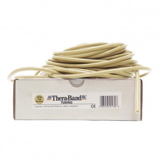 Guma na cvičení TheraBand Tubing 30,5 m béžová
