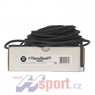 Guma na cvičení TheraBand Tubing 30,5 m černá