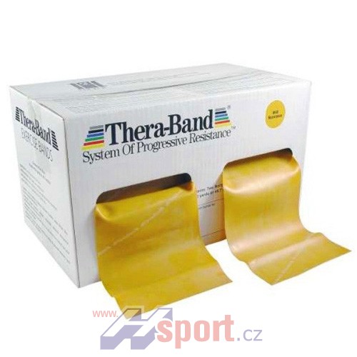 Posilovací guma TheraBand 45,5 m zlatá