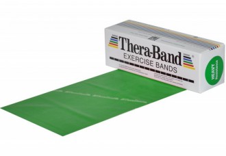 Posilovací guma TheraBand 5,5 m zelená