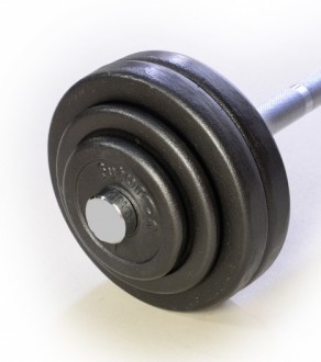 Pevná litinová činka 70 kg